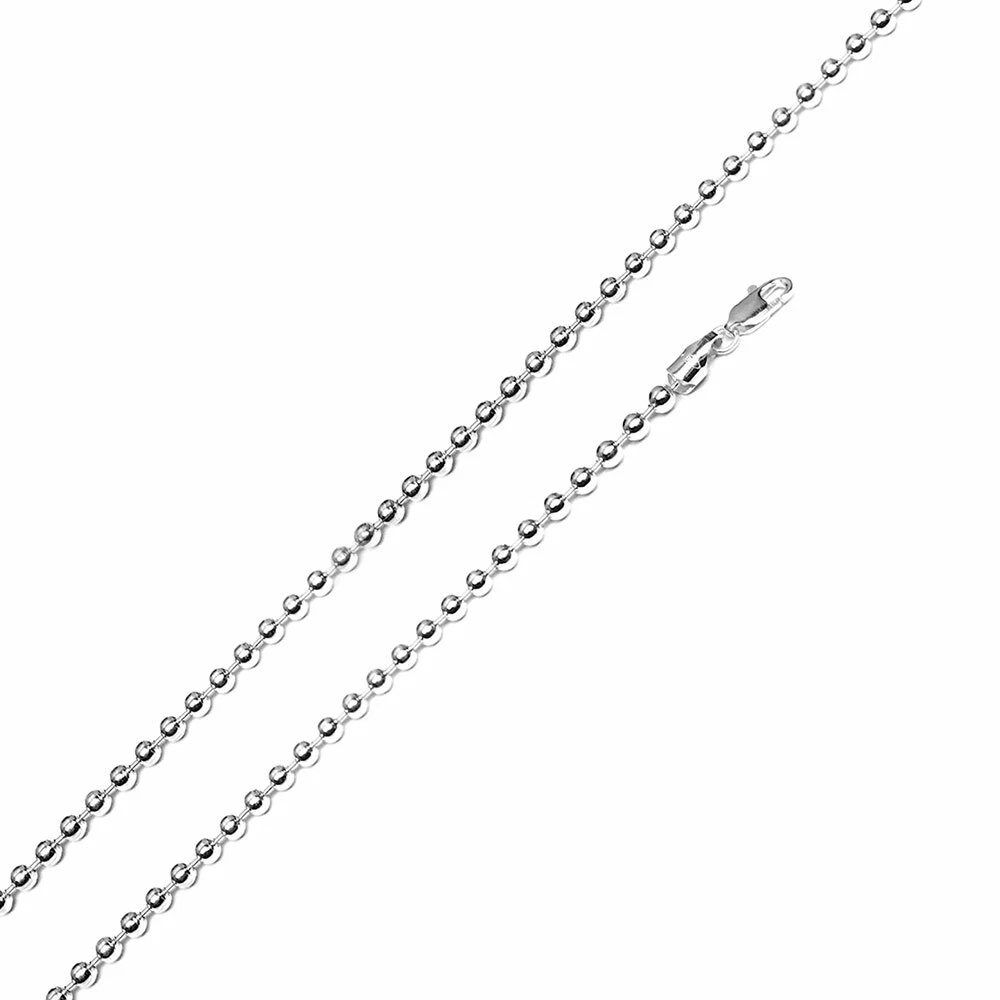 Collana in argento Sterling placcato al rodio, 1.6