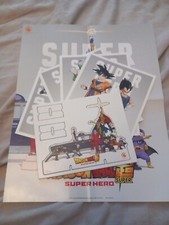 Dragon Ball Super, Super Hero Anime Movie Poster, 4x Cards And Pop Out Display