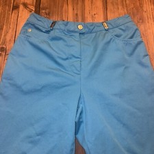 St John Sport by Marie Gray High Waist Straight Leg Casual Pants Size 8 Slacks