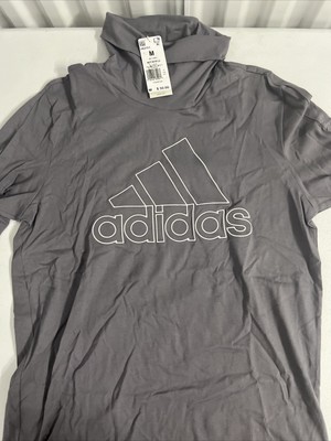 Adidas Men s Long Sleeve Trace Grey Multisport Turtle Neck Tee Med