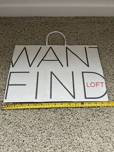Loft Paper Gift Bag, 16x11x6" White