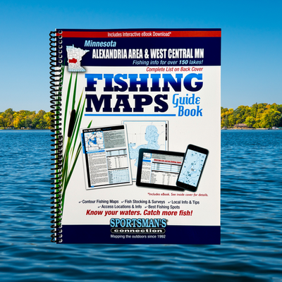#ad Minnesota Alexandria Area amp; West Central Minnesota Fishing Maps Guidebook $23.95