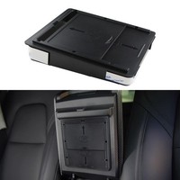 Car Armrest Private Stauraumbox Tesla Model 3 Y Mittelkonsole Organizer Schwarz