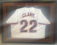 WILL CLARK SAN FRANCISCO GIANTS Beautifully Framed AUTOGRAPHED JERSEY!