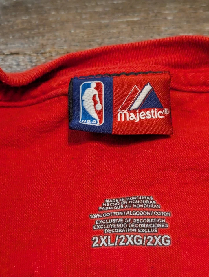 Blake Griffin LA Clippers Shirt 2XL Red Majestic NBA “The Blake Show” Tee Retro - Image 4 of 4