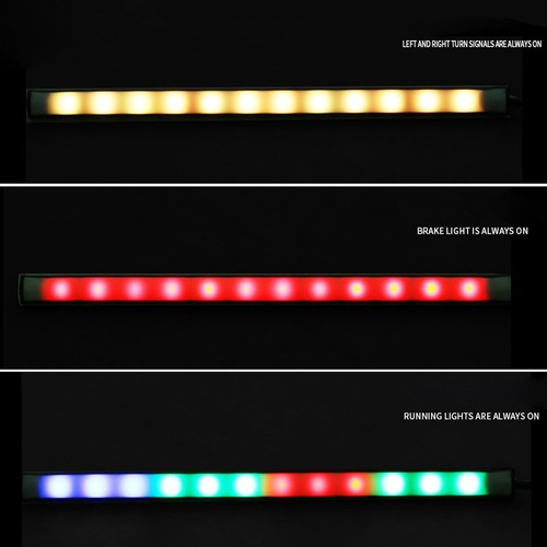 Motorcycle Tail Light with 22cm LED Strip and Sequential Signal Function - Picture 5 of 7