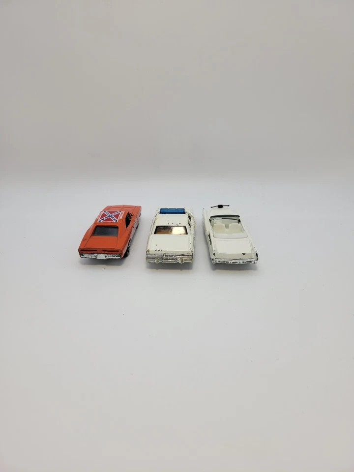1981 年 ERTL Dukes of Hazzard 压铸汽车套装 – 李将军、警长、Boss Hogg 复古 — 第 4/4 张图片