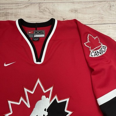 Vintage 2002 Nike Team Canada Mens Hockey Red Jersey Size 2XL