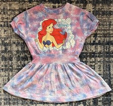 Vintage 90s Disney s The Little Mermaid Ariel Sea Shell Dress Girls Size 4 Movie