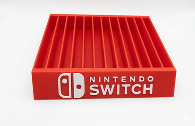 Nintendo Switch VideoGame Case Holder Fits 12 Organizer Display Stand 3d print 