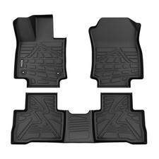 Floor Mats for RAV4 2019-2025 Hybrid Custom Fit All Weather TPE 1st 2nd Row Mat