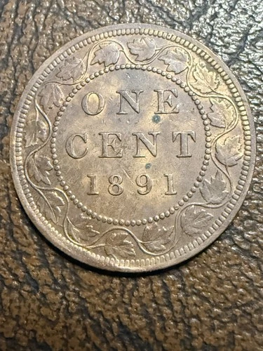 Photo of a 1891 Canada Large Cent from an eBay listing that sold on Jul 20, 2026