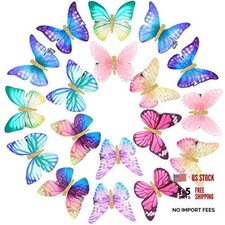18 Pieces Butterfly Hair Clips Glitter Barrettes Fabric 90s Butterfly Classic