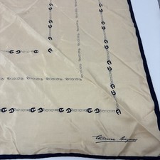 Etienne Aigner 100 Silk Made In Italy Scarf Designer Luxury Equestrian Inspired