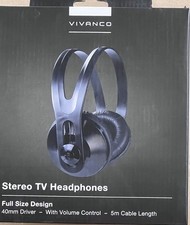Vivanco Stereo TV Kopfhörer 5m Kabel Lautst�...