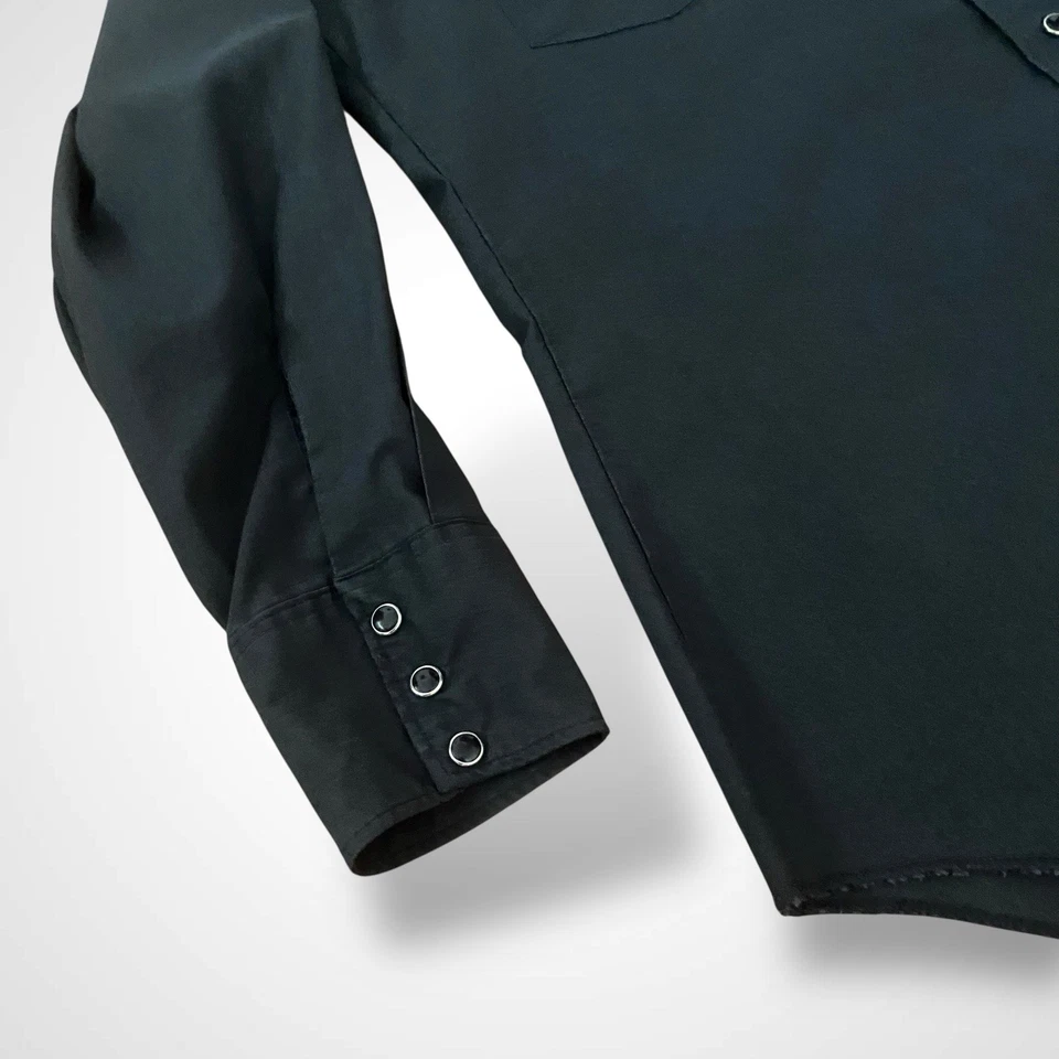 Camisa Vaquera Occidental De Colección H Bar C California Ranchwear Talla 15.5 33 Perla A Presión Foto 3 de 4