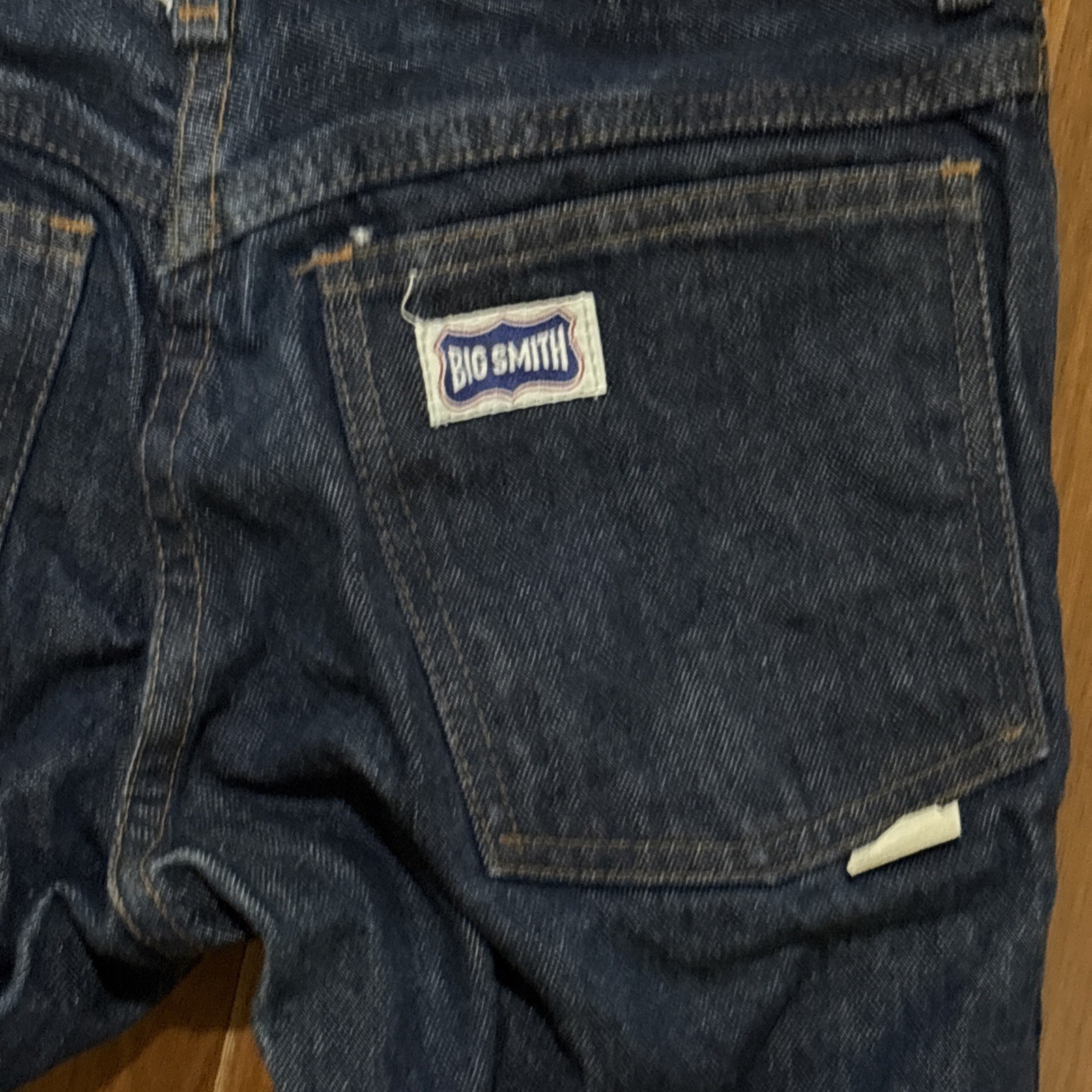 Vtg Buckaroo Big Smith Denim Jeans 70s Bell Bottom Size 26 Waist 42 Talon Zipper image 6