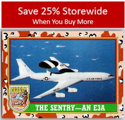 1991 Topps Desert Storm #33b The Sentry - An E3A