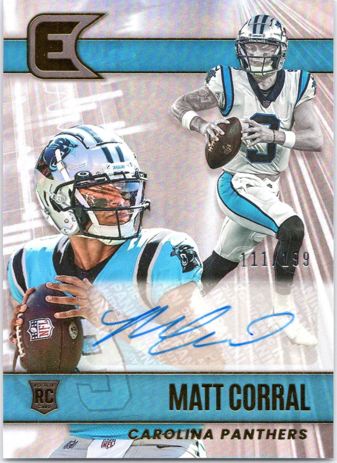 Matt Corral #ESS-MAC 2022 Chronicles Essentials Autograph Rookie /199 Auto SP