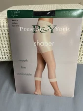 Preston & York Shaper Control Top Capri Size 1/2 Jet Black Style 1919 Longline