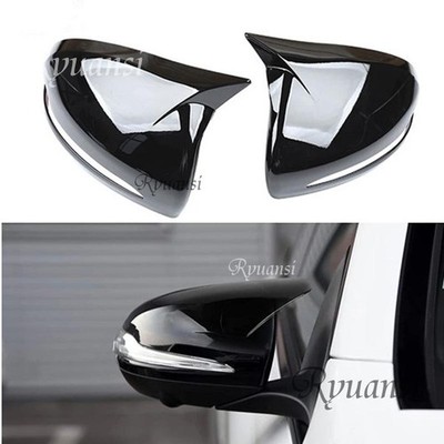 For Benz C E S Class W205 W222 W213 W253 C43 AMG Gloss Black Side Mirror Cover