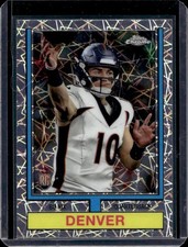 2024 Topps Chrome Bo Nix 1974 Football Lazer Refractor Rookie RC #74TF-4 Broncos