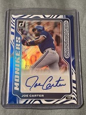 2022 Donruss Signature Series Autographs Joe Carter Toronto Blue Jays SS-JC /49