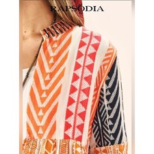 Rapsodia Groom Long Stripes Kimono Med Boho Southwestern Tribal