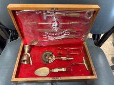 VU Massive Nickel Bronze Thai Bronzeware 9 Stück Bar Werkzeuge Set RAR