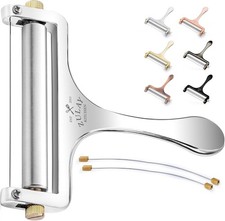 Zulay Kitchen Stainless Steel Wire Cheese Sli...
