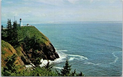 Cape Disappointment Lighthouse Washington Ocean View Postcard