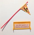 Vintage TMNT - Pizza Thrower Accessories 1989 Ninja Turtles Action Figure Flag