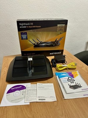 D Netgear Nighthawk X6 AC3200 Tri-Band Gigabit WLAN-Router