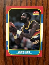 1986-87 Fleer Premier #79 CALVIN NATT Denver Nuggets