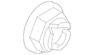 Genuine GM Front Wheel Half-Shaft Nut 13208079