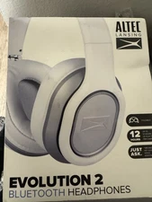 Altec Lansing | Evolution 2 Bluetooth Headphones, Foldable MZX668, White  *NEW*