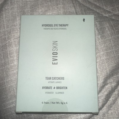 Evio Skin - Hydrogel Eye Therapy Tear Catchers, Hydrate & Brighten, 6 Pairs- NIB
