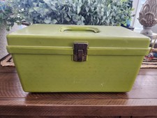 Vintage 1970's Sewing Box Green With Tray Wil-Hold Wilson Made In USA