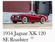 The Big Framed Jaguar XK120 A Classic Sports Car Manufactured by Jaguar 1948