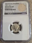 1941 Mercury Dime 10c NGC Brilliant Uncirculated With "Original Bag Fragment"