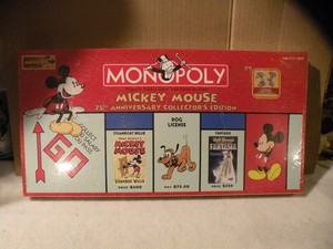 MONOPOLY MICKEY MOUSE 75TH ANNIVERSARY COLLECTOR'S EDITION NEW SEALED 