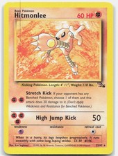 HITMONLEE 22/62 RARE Fossil Pokemon LP on eBay