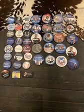 Barack Obama Presidential Candidate Political Buttons Pins-Lot of 44 Vintage