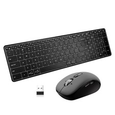 Wireless Bluetooth Keyboard and Mouse Combo USB Dual BT , Multi-Device Sli...