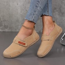 Women’s Leather Slip On Loafers Casual Comfort Flats