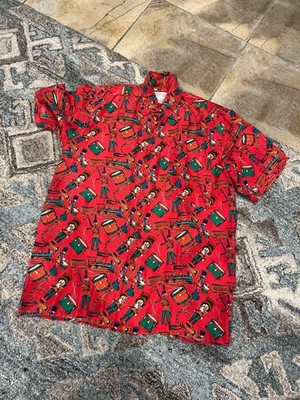 Christmas silk shirt