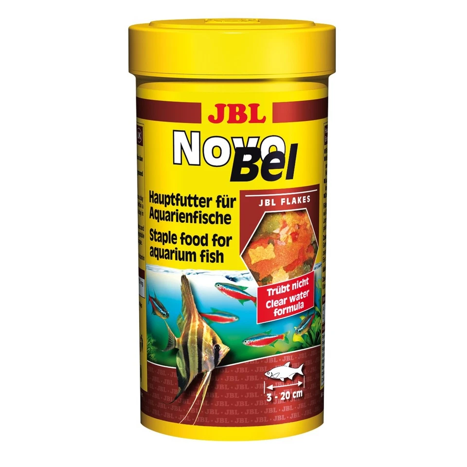 JBL NovoBel 1L-Flockenfutter Futter Fische Aquarium Guppy Platy Skalare Barsche