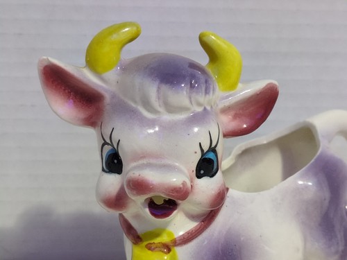 Vintage Elsie the Cow Anthropomorphic Creamer Sugar Salt & Pepper Shakers Japan - Picture 3 of 7