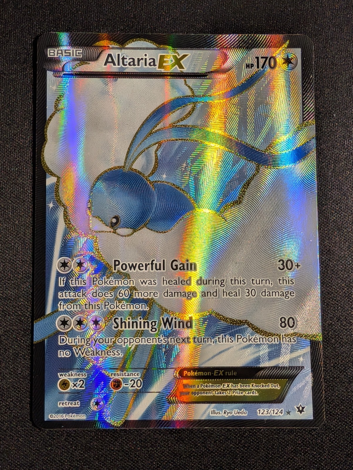 Pokemon Altaria EX 123 Ultra Rare Full Art XY Fates Collide NM
