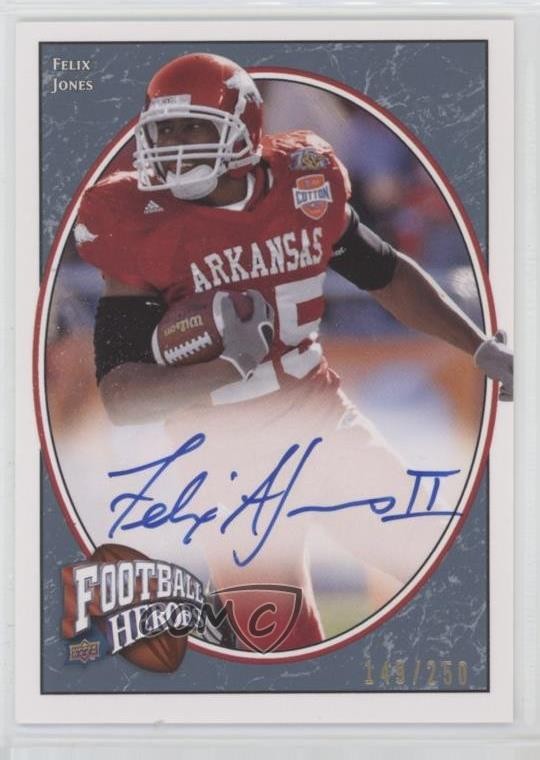 Felix Jones Upper Deck Heroes #144 Autograph-Blue